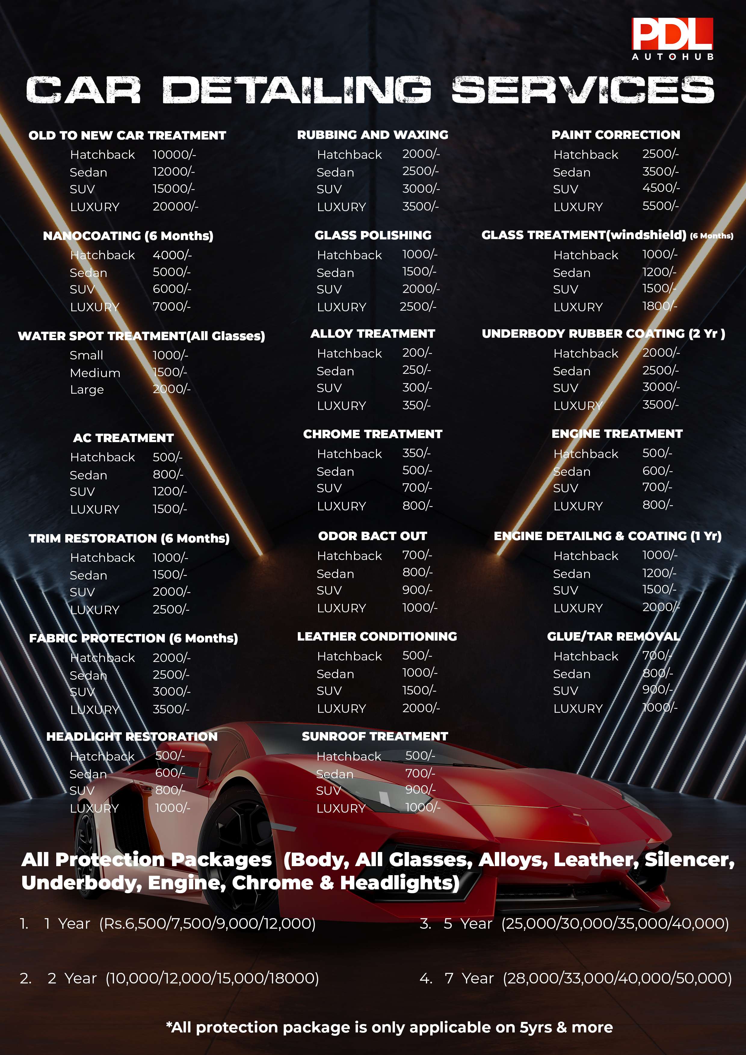 Detailing Services PDL Autohub